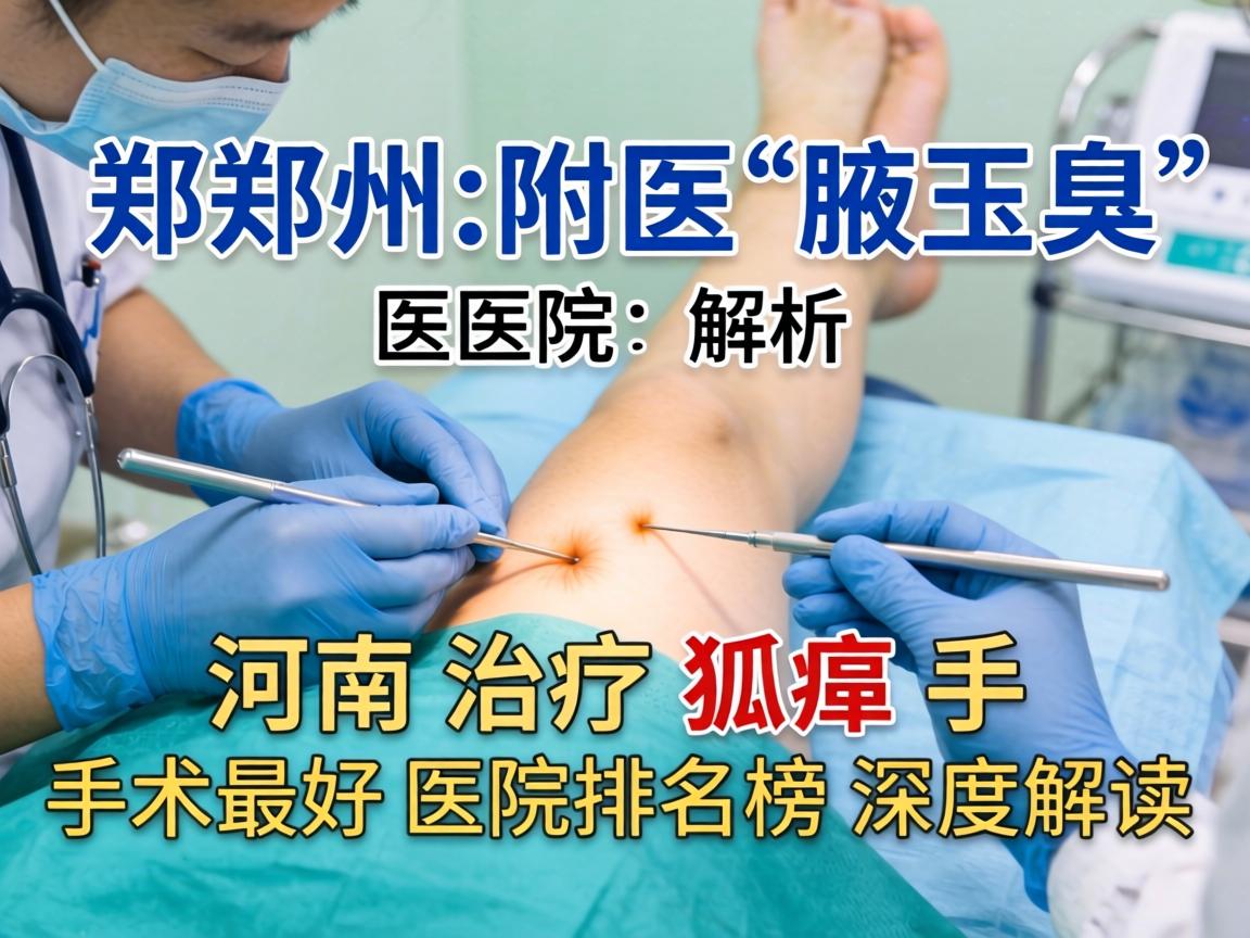郑州附医腋臭医院解析，河南治疗狐臭手术最好医院排名榜深度解读