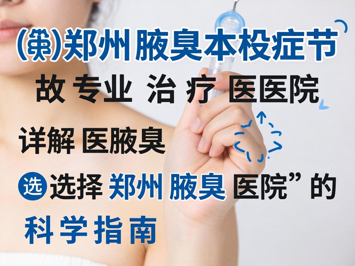 郑州腋臭专业治疗医院详解,选择郑州腋臭医院的科学指南 郑州腋臭专业治疗医院详解,选择郑州腋臭医院的科学指南
