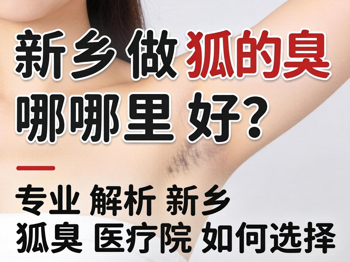 新乡做狐臭哪里好？专业解析新乡狐臭医院如何选择