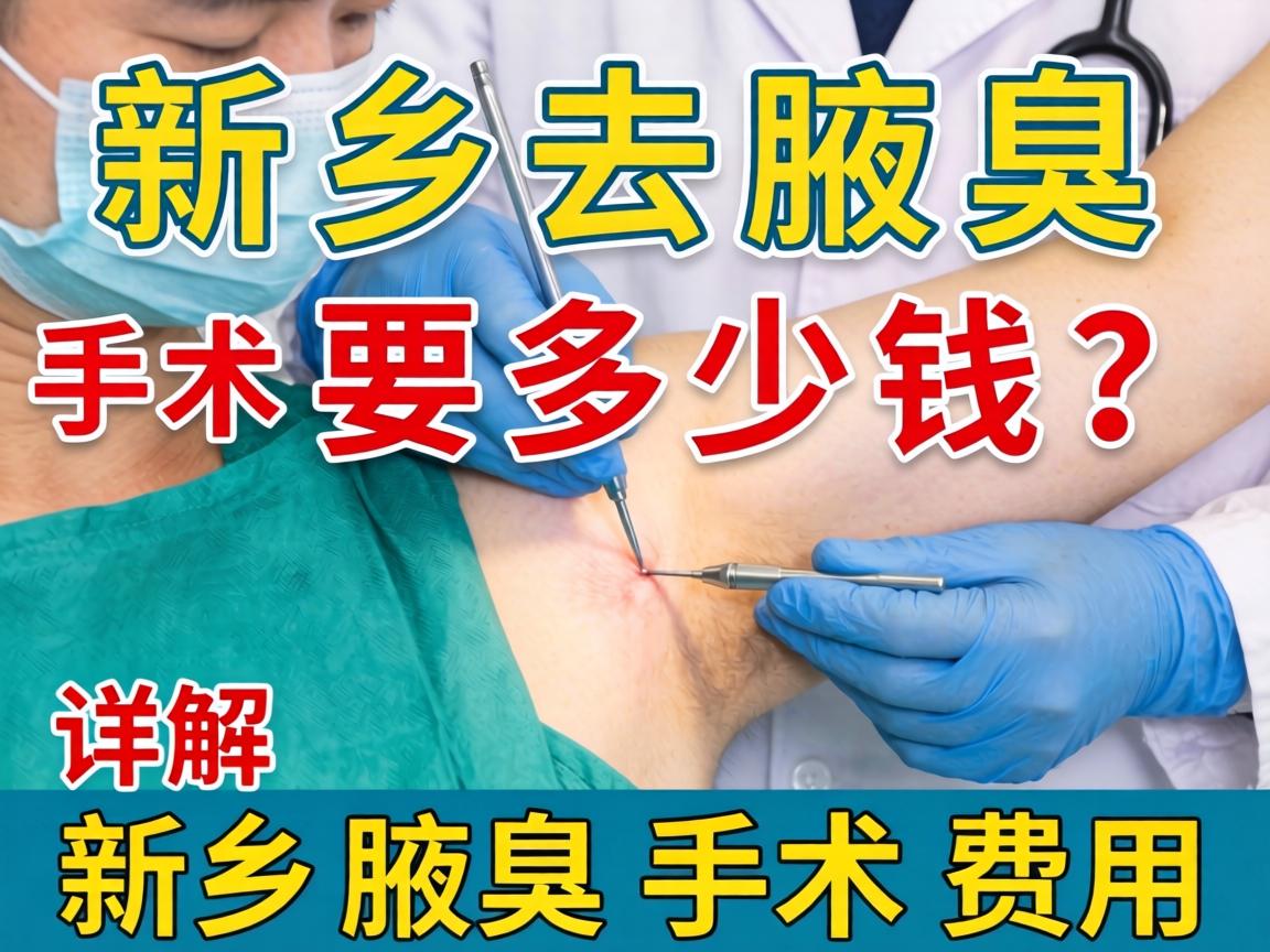 新乡去腋臭手术要多少钱？详解新乡腋臭手术费用