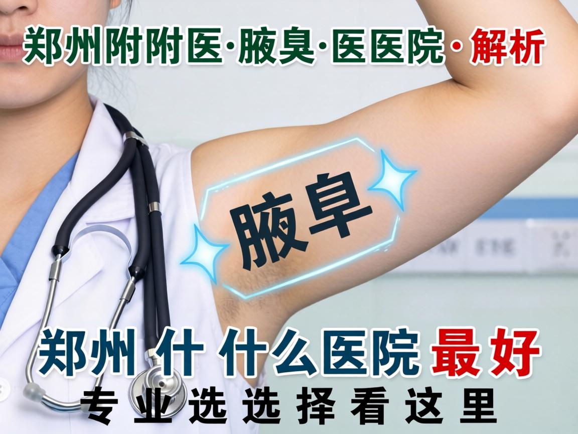 郑州附医腋臭医院解析，郑州什么医院最好，专业选择看这里