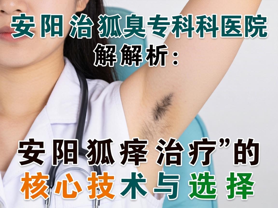 安阳治狐臭专科医院解析，安阳狐臭治疗的核心技术与选择