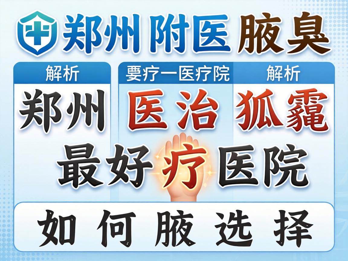 郑州附医腋臭医院解析，郑州医治狐臭最好医院如何选择