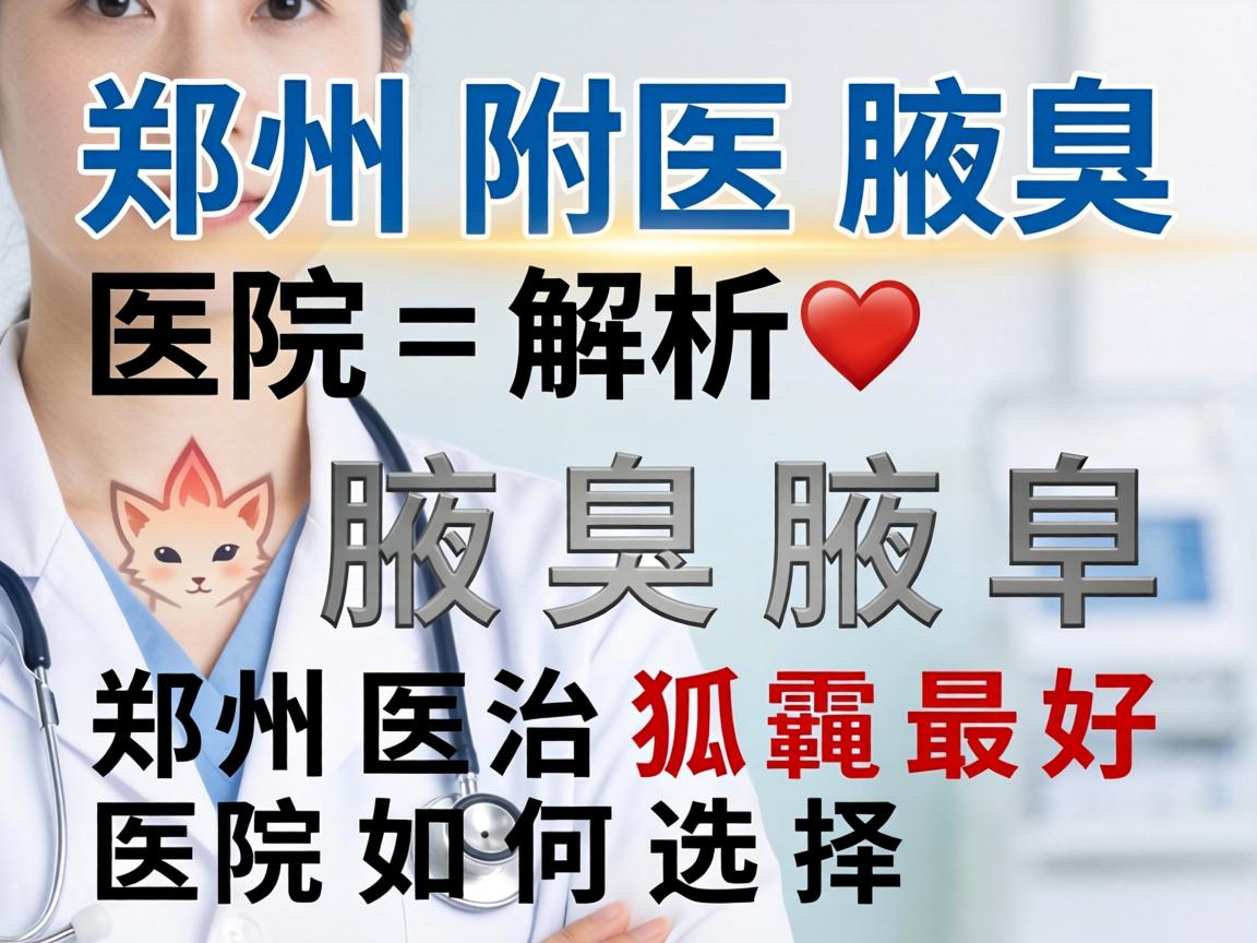 郑州附医腋臭医院解析，郑州医治狐臭最好医院如何选择