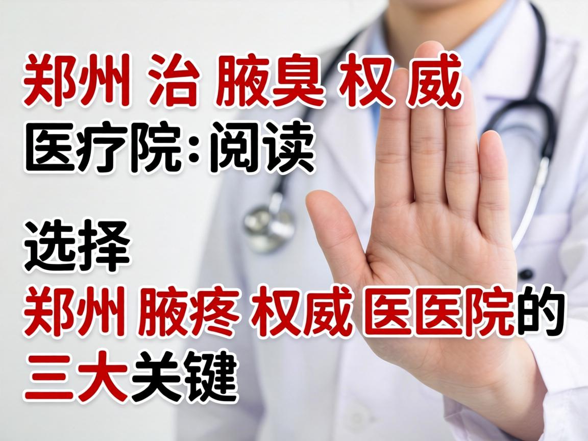 郑州治腋臭权威医院解读,选择郑州腋臭权威医院的三大关键 郑州治腋臭权威医院解读,选择郑州腋臭权威医院的三大关键