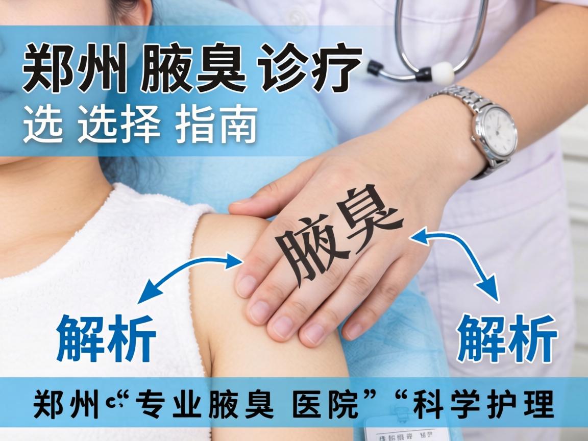 郑州腋臭诊疗选择指南,解析郑州专业腋臭医院的科学护理 郑州腋臭诊疗选择指南,解析郑州专业腋臭医院的科学护理