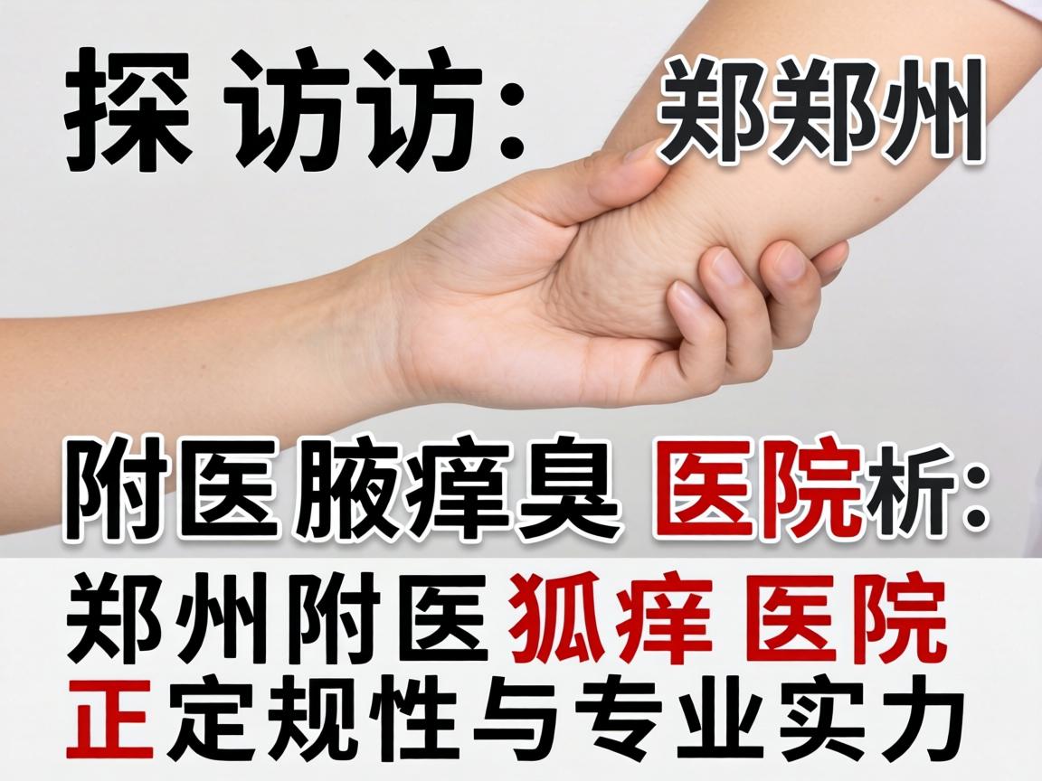 探访郑州附医腋臭医院，解析郑州附医狐臭医院正规性与专业实力