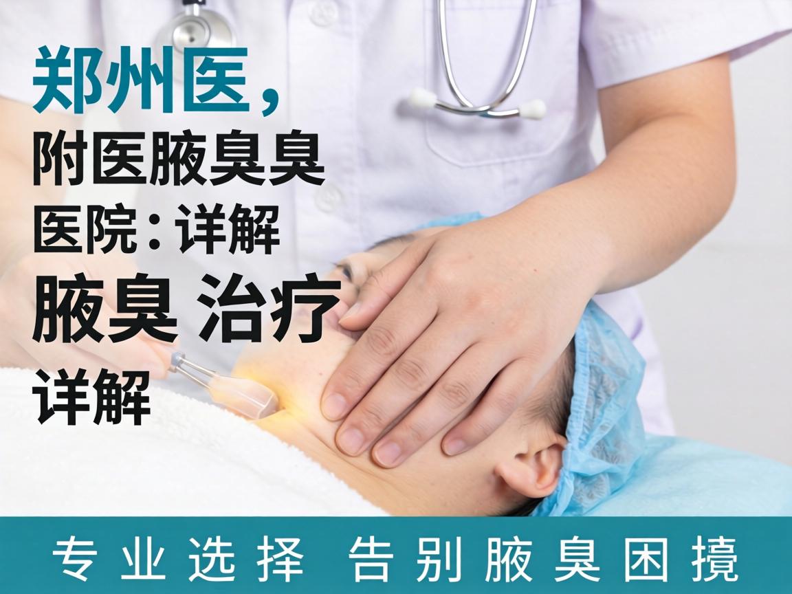 郑州附医腋臭医院详解腋臭治疗，专业选择告别腋臭困扰