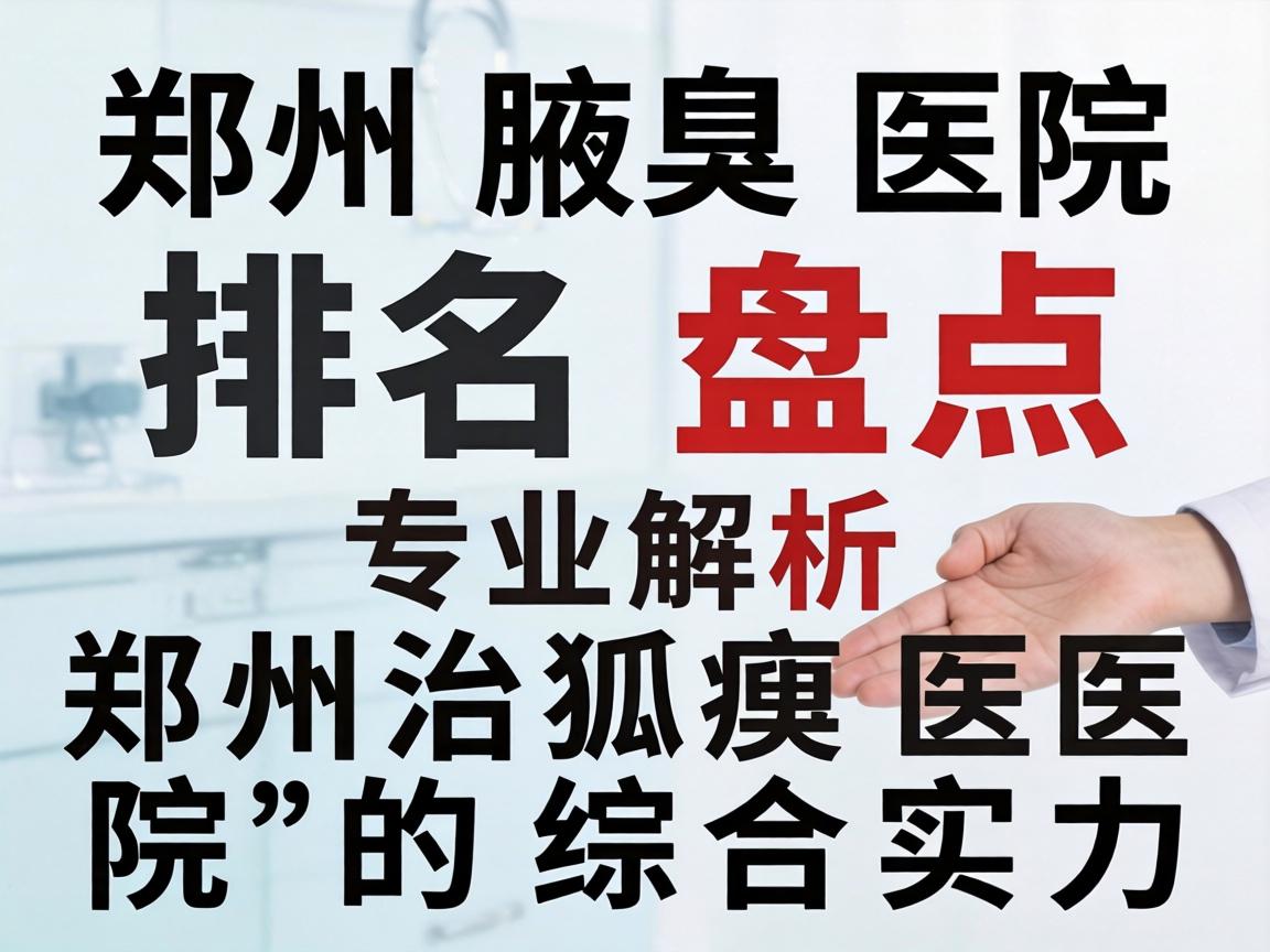 郑州腋臭医院排名盘点，专业解析郑州治狐臭医院的综合实力