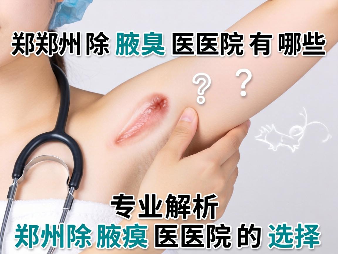 郑州除腋臭医院有哪些？专业解析郑州除腋臭医院的选择