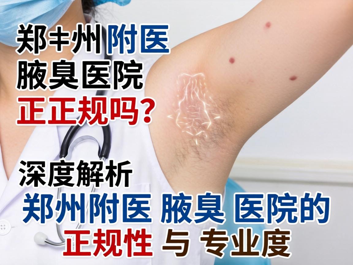 郑州附医腋臭医院正规吗？深度解析郑州附医腋臭医院的正规性与专业度