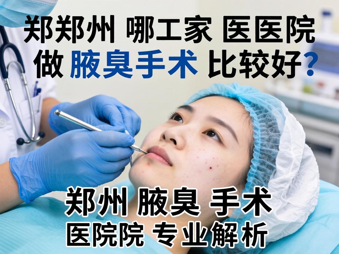 郑州哪家医院做腋臭手术比较好？郑州腋臭手术医院专业解析