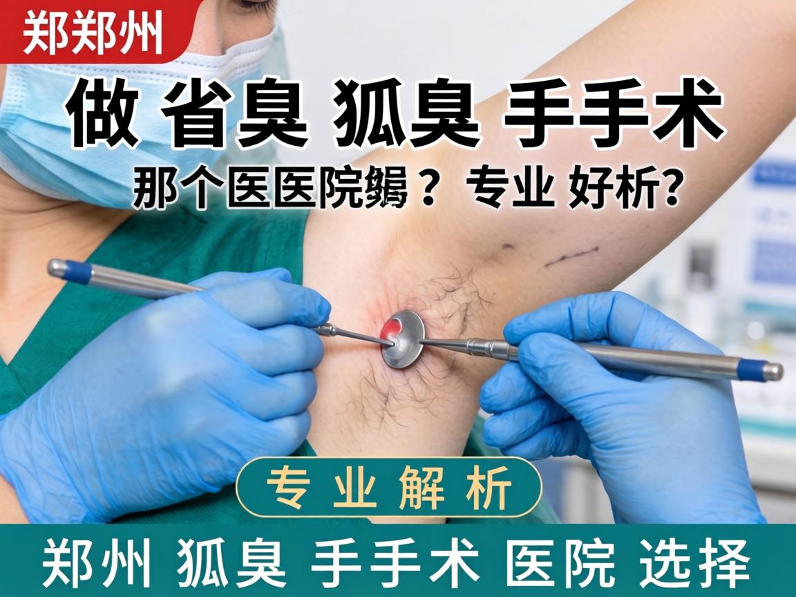 郑州做狐臭手术那个医院好？专业解析郑州狐臭手术医院选择