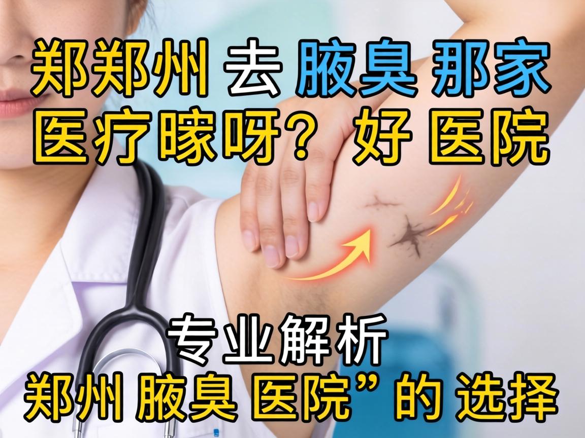 郑州去腋臭那家医院好呀？专业解析郑州腋臭医院的选择