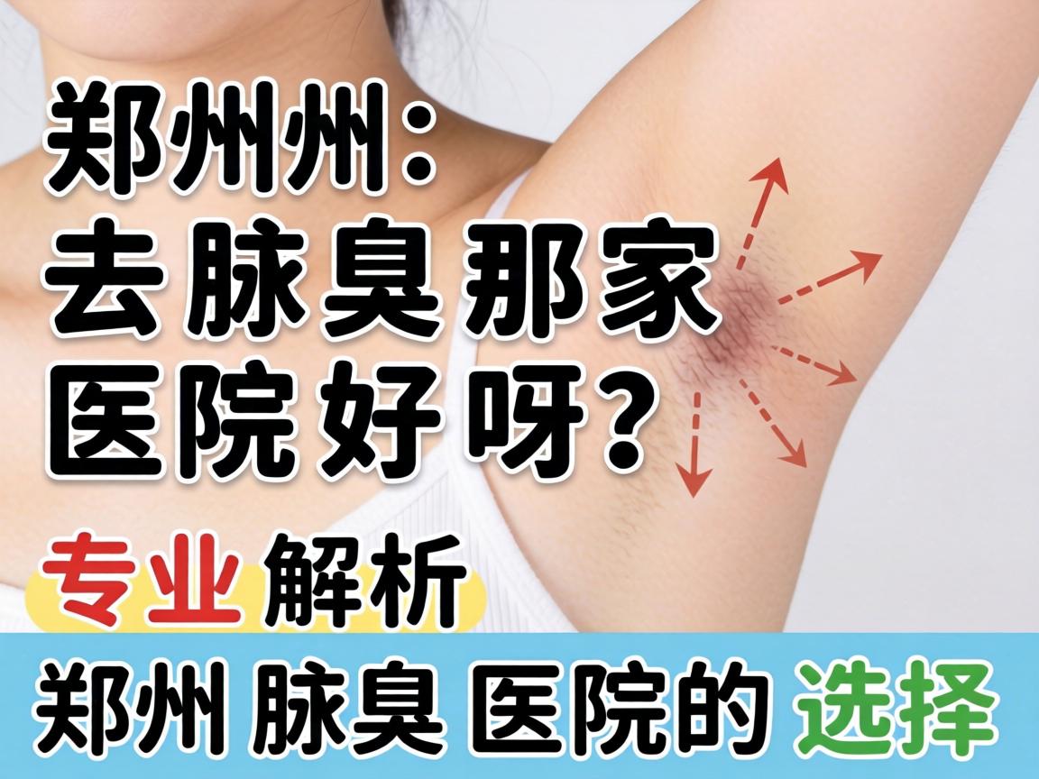 郑州去腋臭那家医院好呀？专业解析郑州腋臭医院的选择
