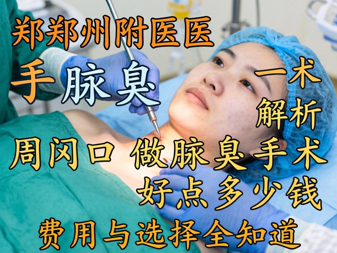 郑州附医腋臭手术解析，周口做腋臭手术好点多少钱，费用与选择全知道