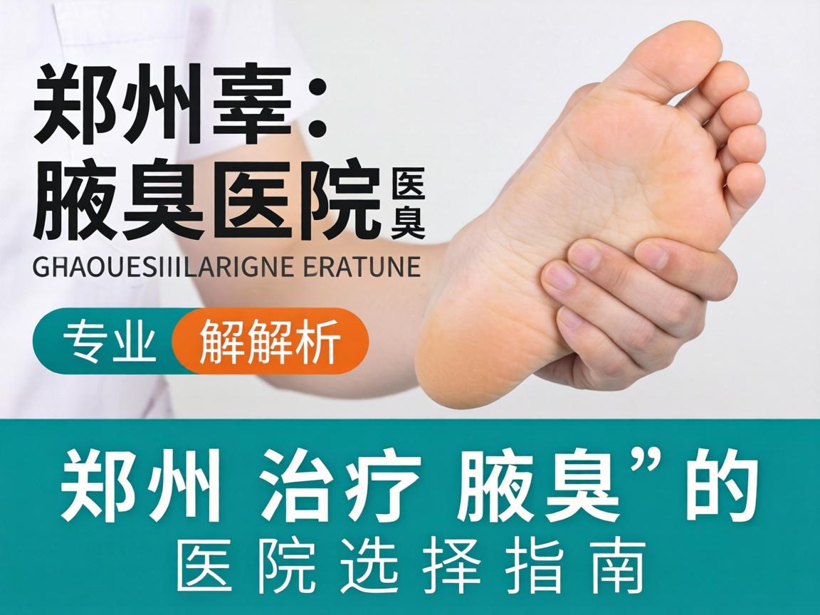 郑州腋臭医院专业解析，郑州治疗腋臭的医院选择指南