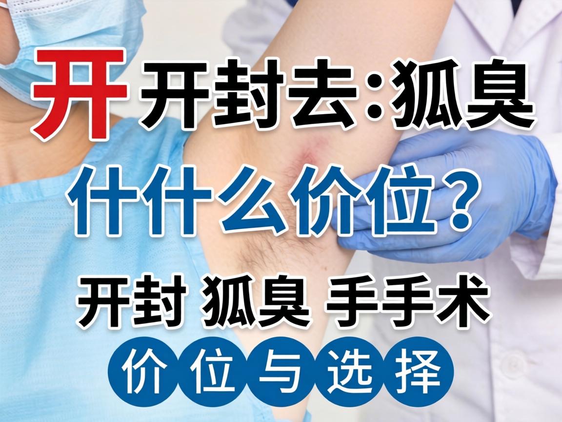 开封去狐臭什么价位?详解开封狐臭手术价位与选择 开封去狐臭什么价位?详解开封狐臭手术价位与选择