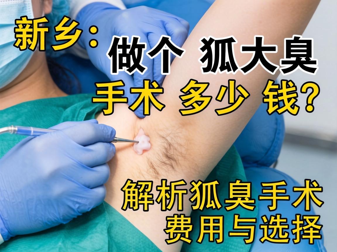 新乡做个狐臭手术多少钱？解析狐臭手术费用与选择
