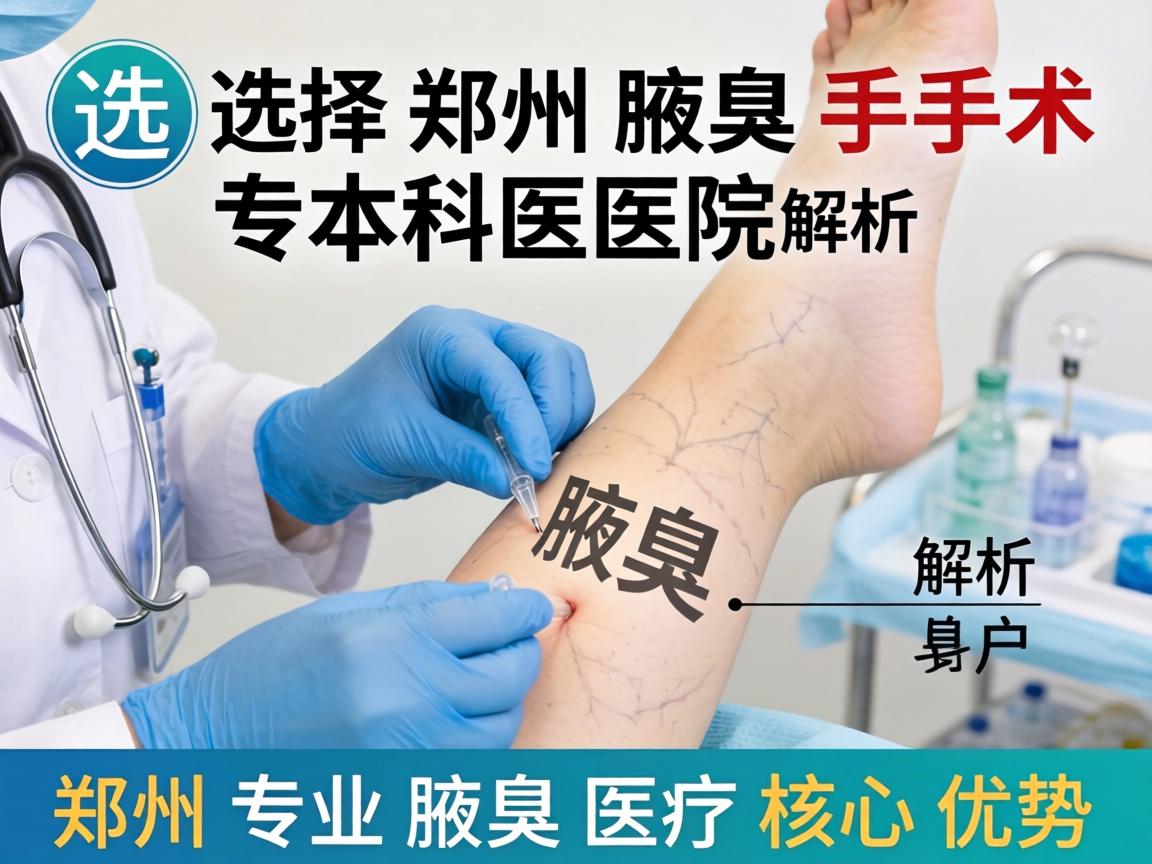 选择郑州腋臭手术专科医院，解析郑州专业腋臭医疗核心优势