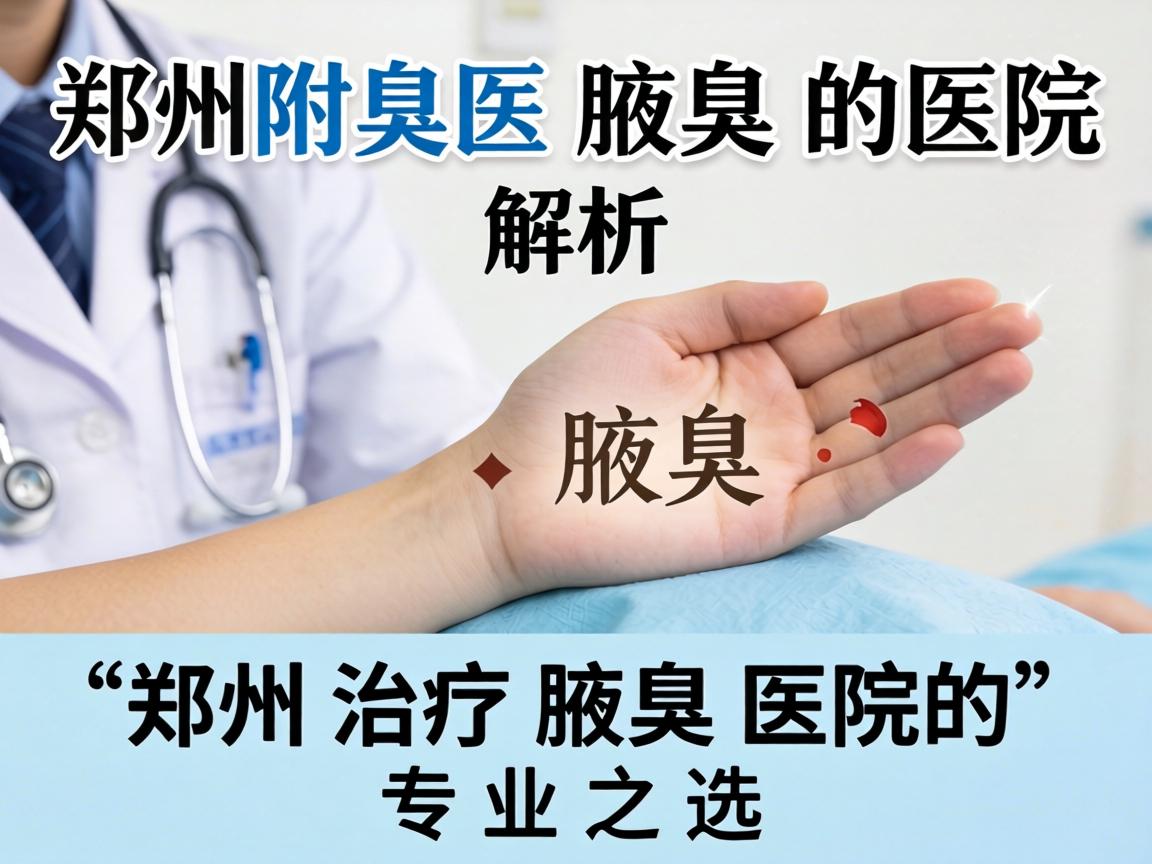 郑州附医腋臭医院解析，郑州治疗腋臭医院的专业之选