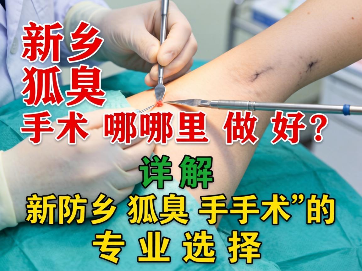 新乡狐臭手术哪里做好？详解新乡狐臭手术的专业选择