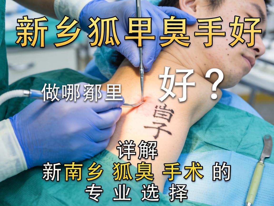 新乡狐臭手术哪里做好？详解新乡狐臭手术的专业选择