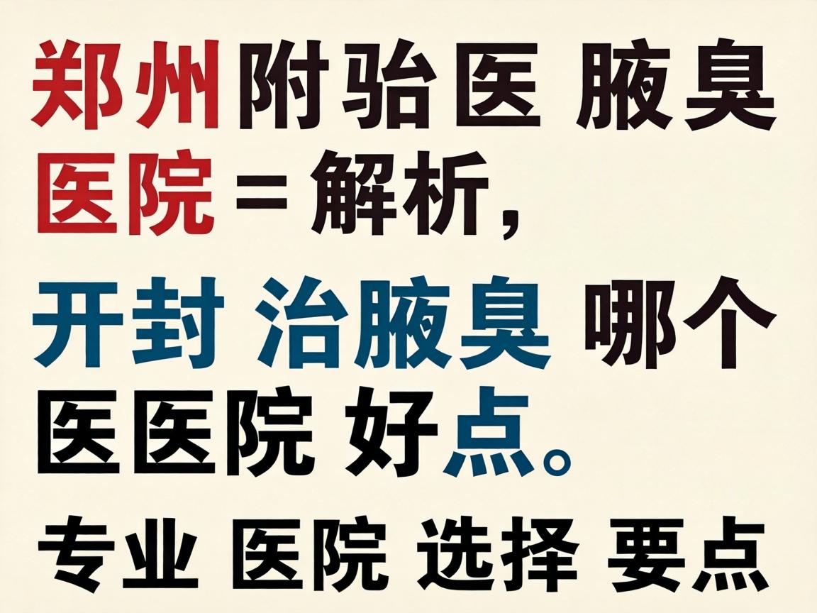 郑州附医腋臭医院解析,开封治腋臭哪个医院好点,专业医院选择要点 郑州附医腋臭医院解析,开封治腋臭哪个医院好点,专业医院选择要点