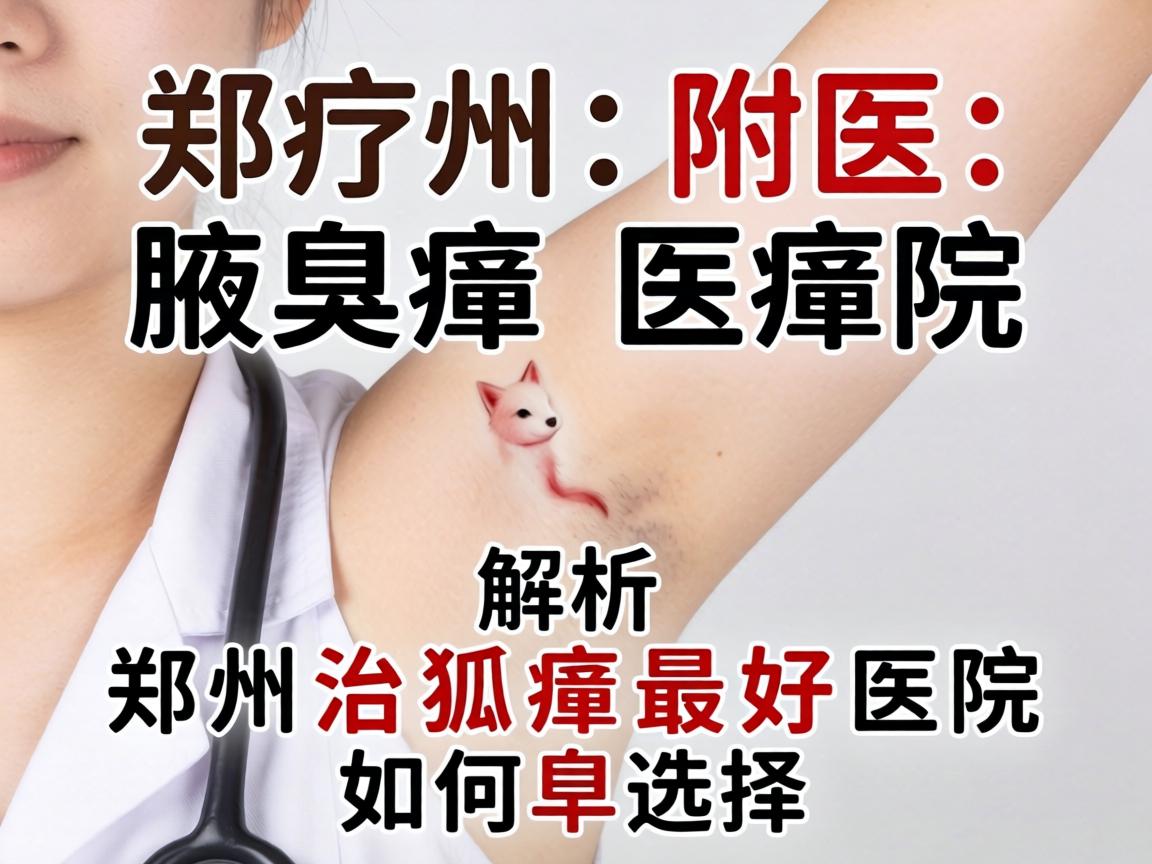 郑州附医腋臭医院解析，郑州治狐臭最好医院如何选择