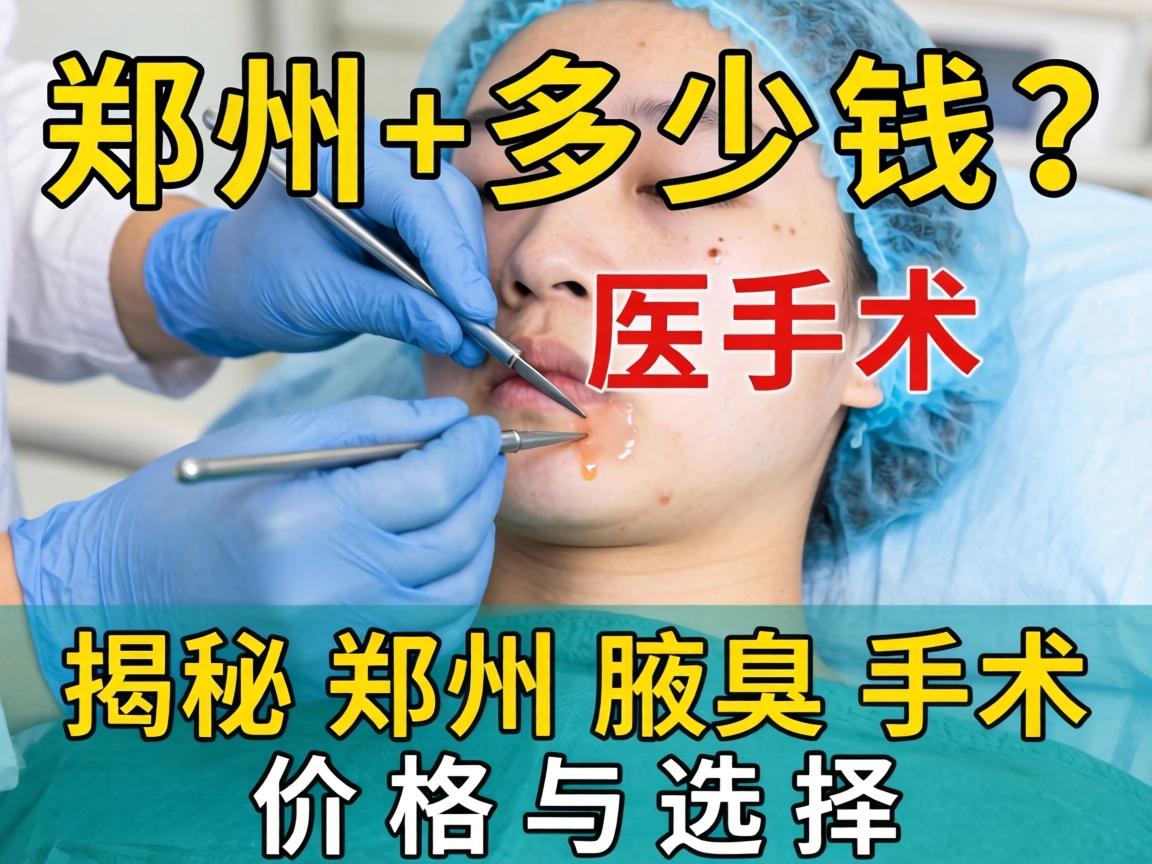 郑州腋臭手术多少钱？揭秘郑州腋臭手术价格与选择