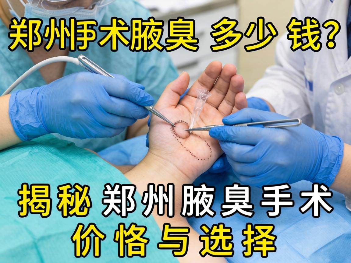 郑州腋臭手术多少钱？揭秘郑州腋臭手术价格与选择