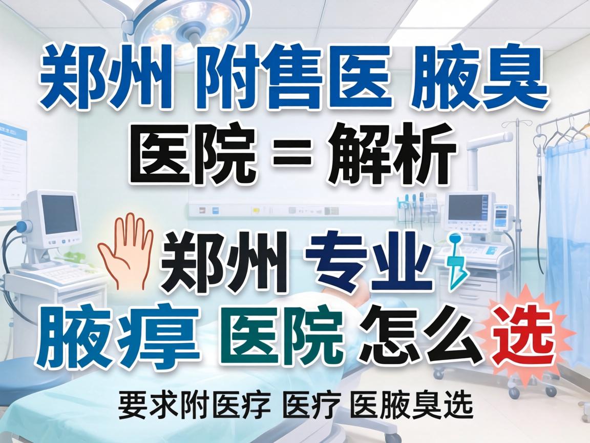 郑州附医腋臭医院解析,郑州专业腋臭医院怎么选 郑州附医腋臭医院解析,郑州专业腋臭医院怎么选