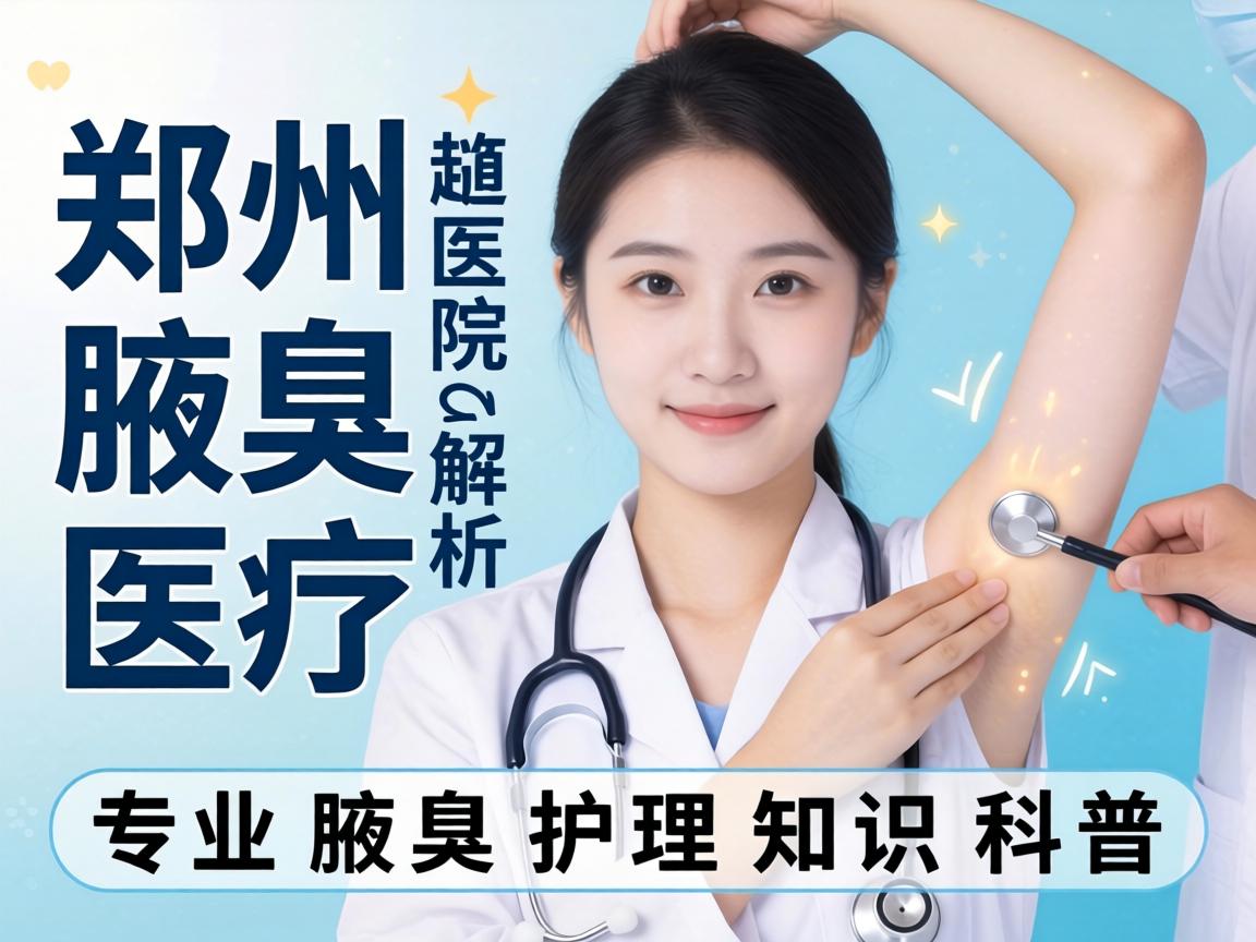 郑州附医腋臭医院解析腋臭医疗，专业腋臭护理知识科普