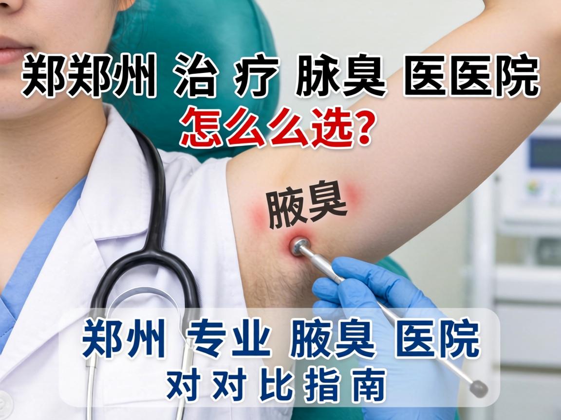 郑州治疗腋臭医院怎么选？郑州专业腋臭医院对比指南