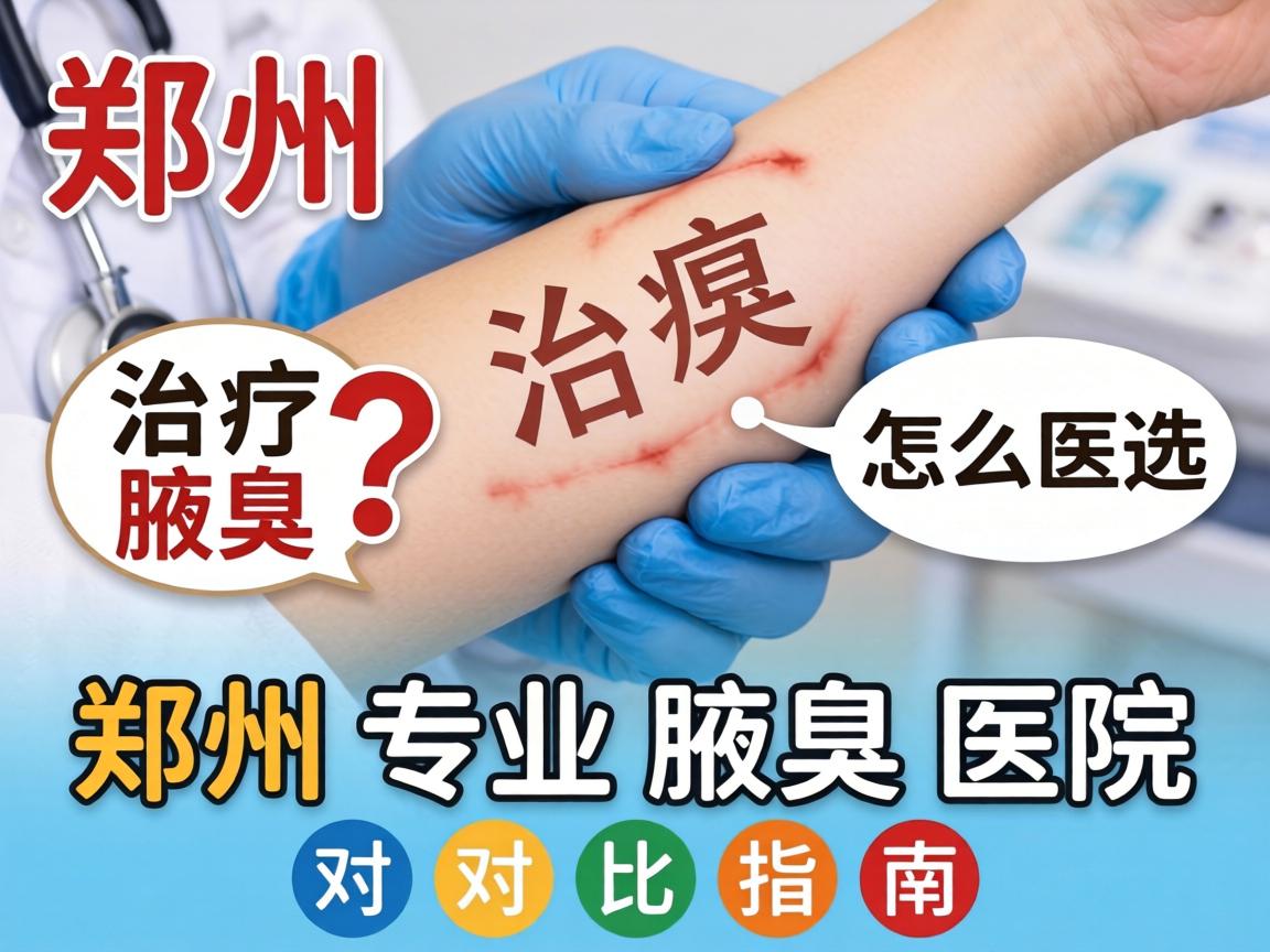 郑州治疗腋臭医院怎么选？郑州专业腋臭医院对比指南