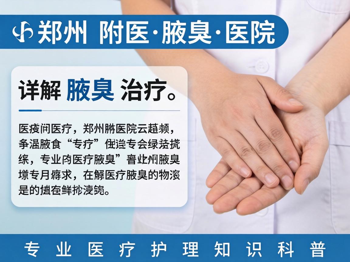 郑州附医腋臭医院详解腋臭治疗，专业医疗护理知识科普