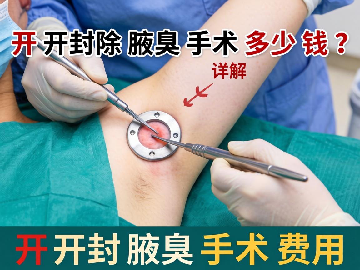 开封除腋臭手术多少钱？详解开封腋臭手术费用