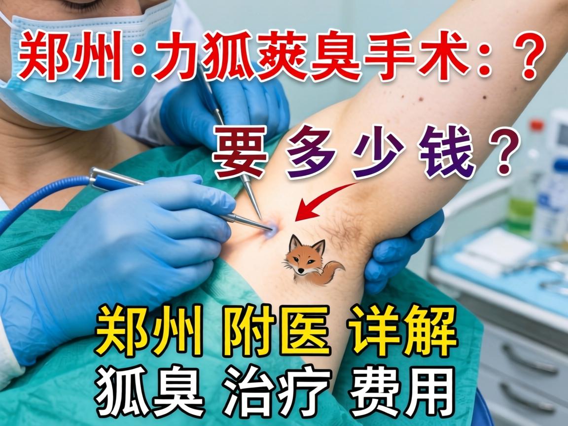 郑州狐臭手术要多少钱？郑州附医详解狐臭治疗费用