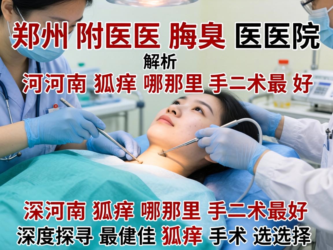 郑州附医腋臭医院解析，河南狐臭哪里手术最好，深度探寻最佳狐臭手术选择