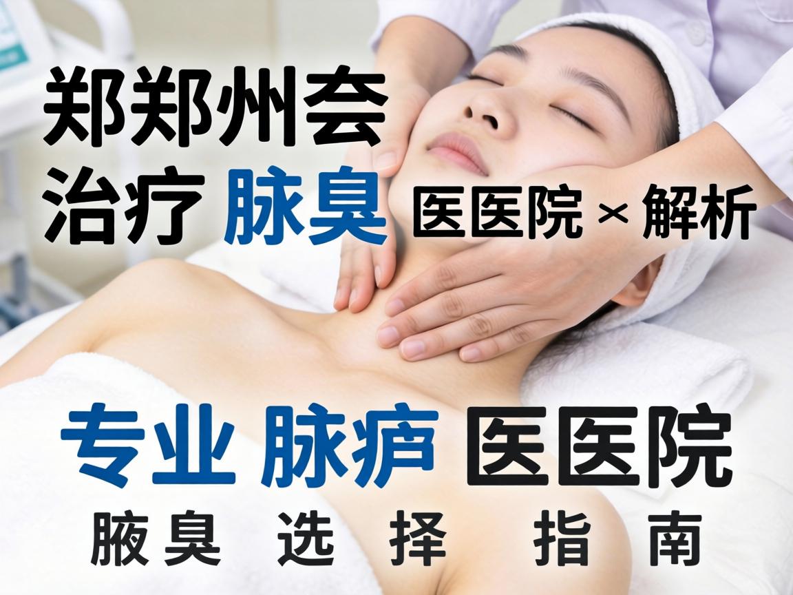 郑州治疗腋臭医院解析，专业腋臭医院的选择指南