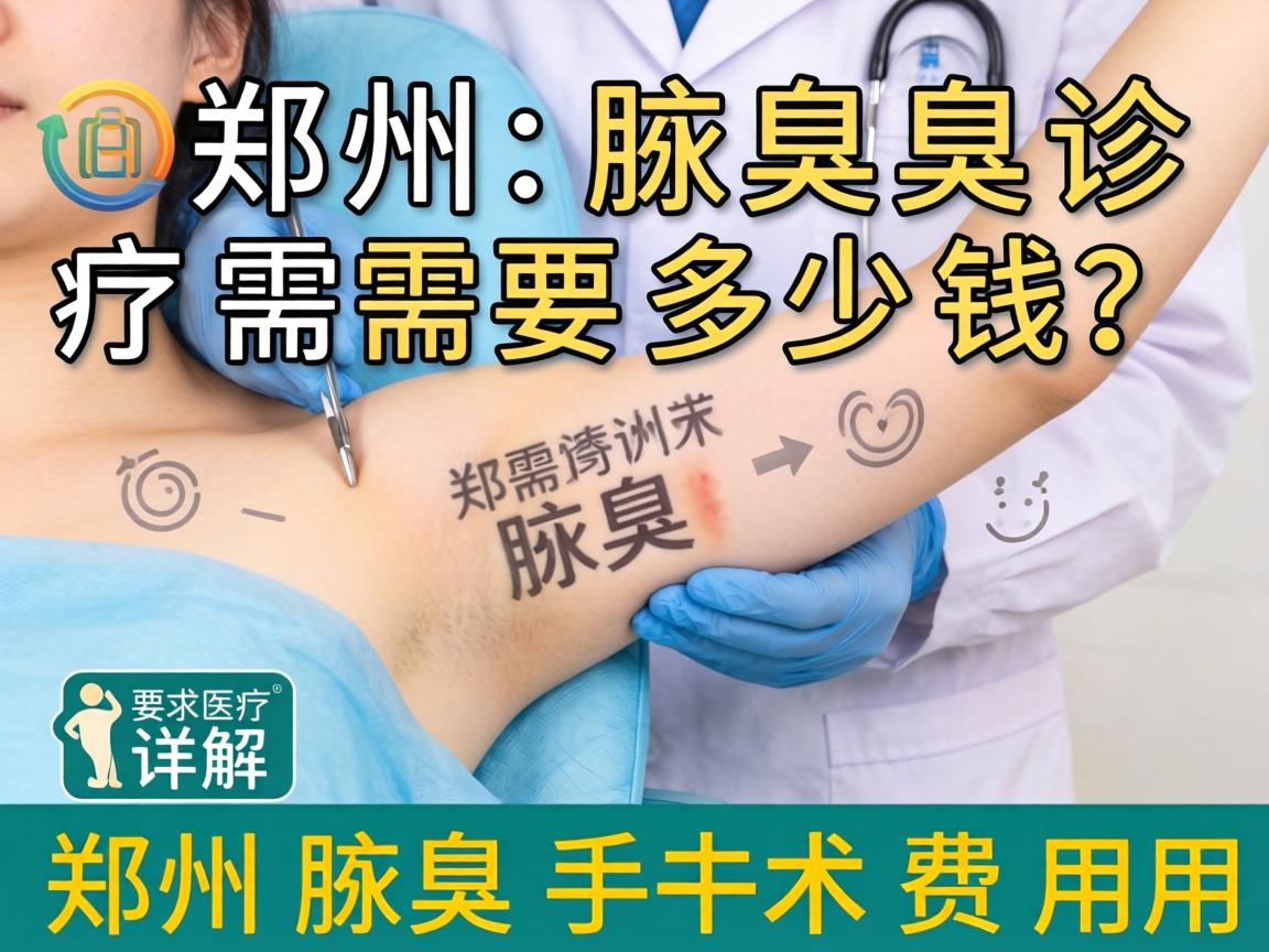 郑州腋臭诊疗需要多少钱?详解郑州腋臭手术费用 郑州腋臭诊疗需要多少钱?详解郑州腋臭手术费用