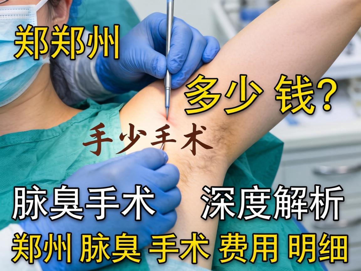 郑州腋臭手术多少钱？深度解析郑州腋臭手术费用明细