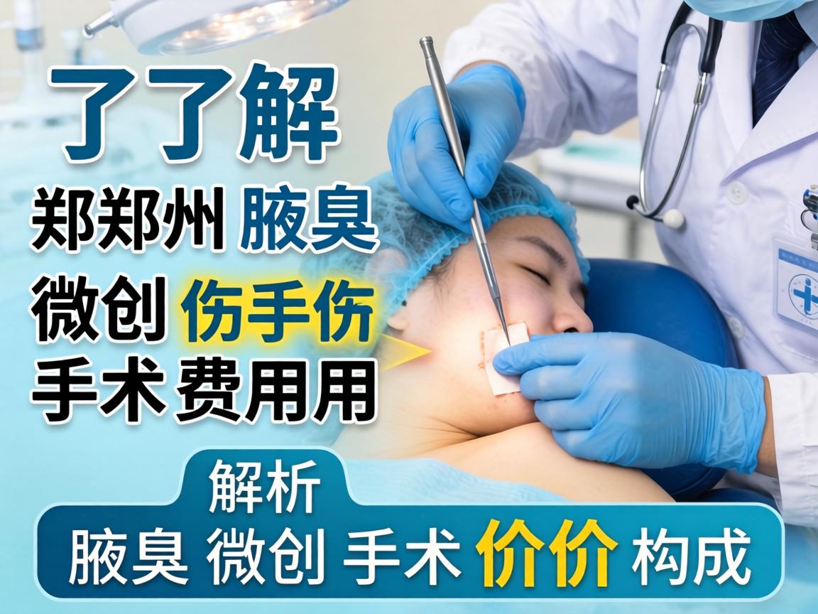 了解郑州腋臭微创手术费用,解析腋臭微创手术价格构成 了解郑州腋臭微创手术费用,解析腋臭微创手术价格构成