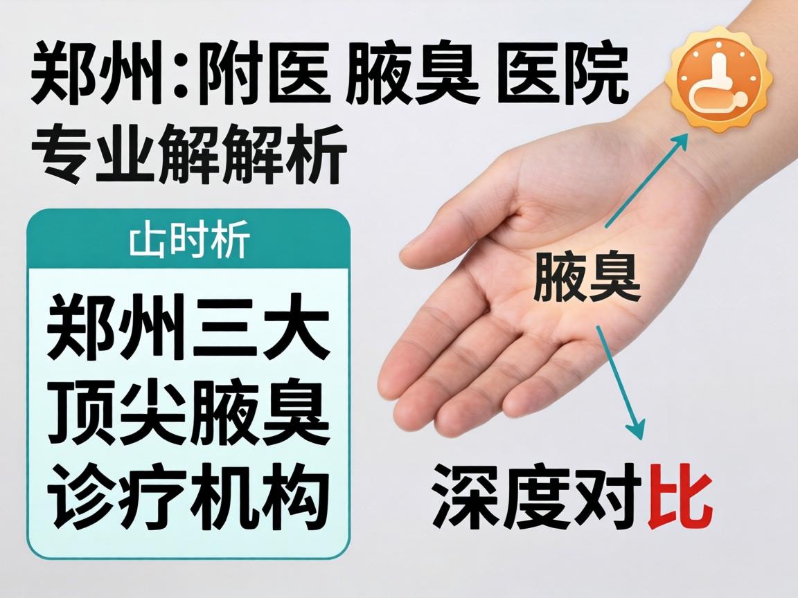 郑州附医腋臭医院专业解析，郑州三大顶尖腋臭诊疗机构深度对比