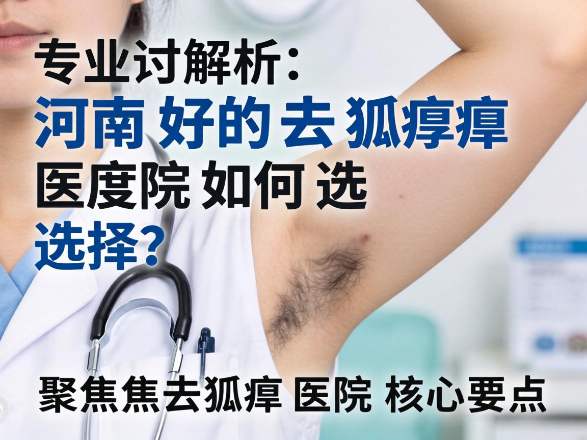 专业解析，河南好的去狐臭医院如何选择？聚焦去狐臭医院核心要点