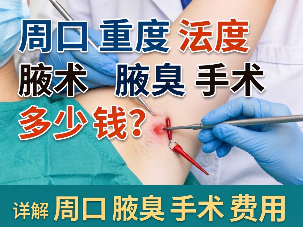 周口重度腋臭手术多少钱？详解周口腋臭手术费用