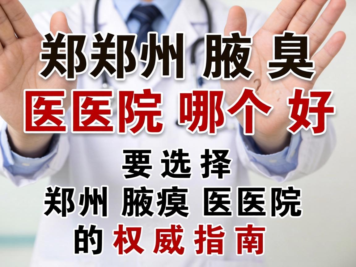郑州腋臭医院哪个好？选择郑州腋臭医院的权威指南