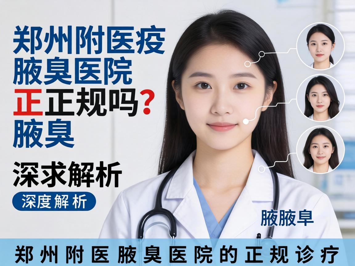 郑州附医腋臭医院正规吗？深度解析郑州附医腋臭医院的正规诊疗