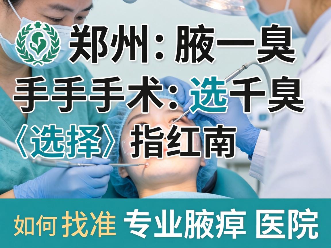 郑州腋臭手术选择指南，如何找准专业腋臭医院