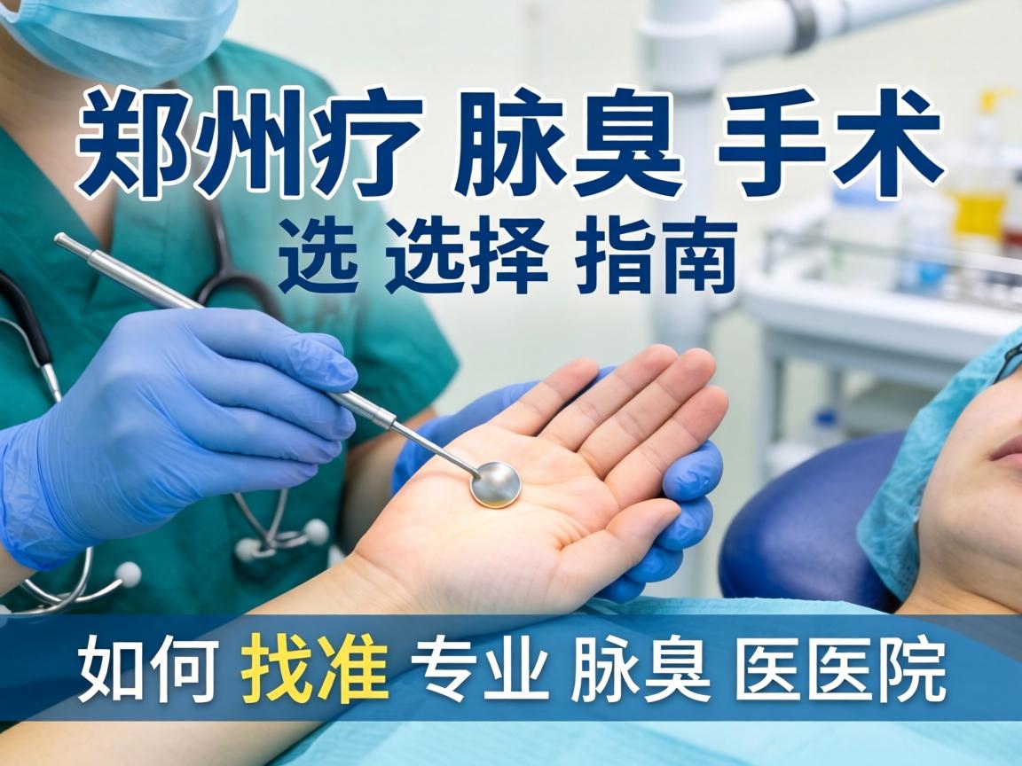 郑州腋臭手术选择指南，如何找准专业腋臭医院